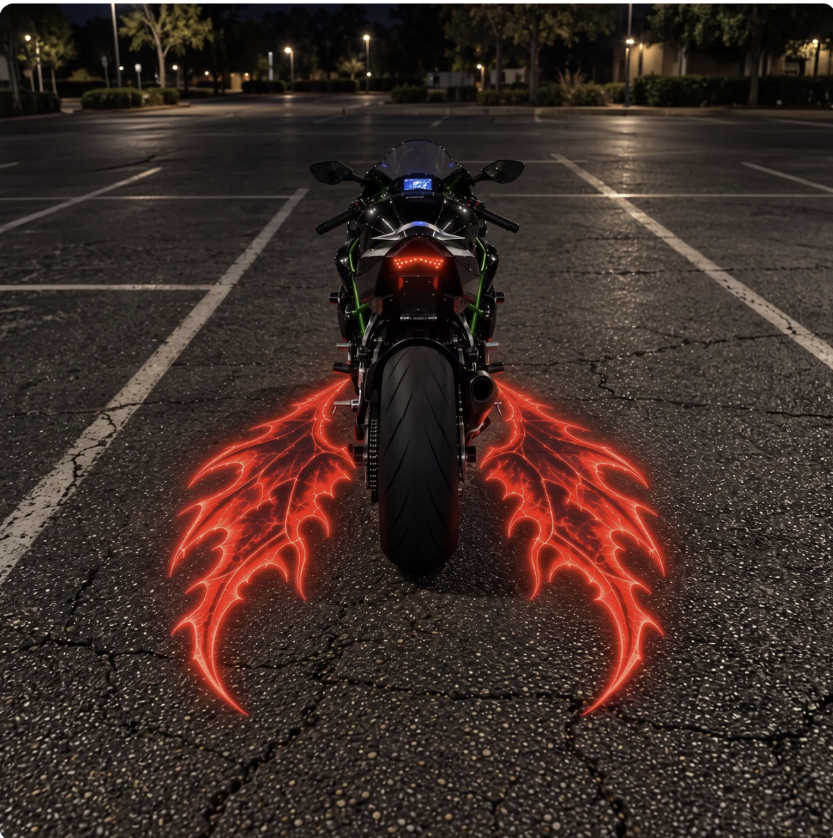 Red Line Glow™ LED Wing Projection Kit